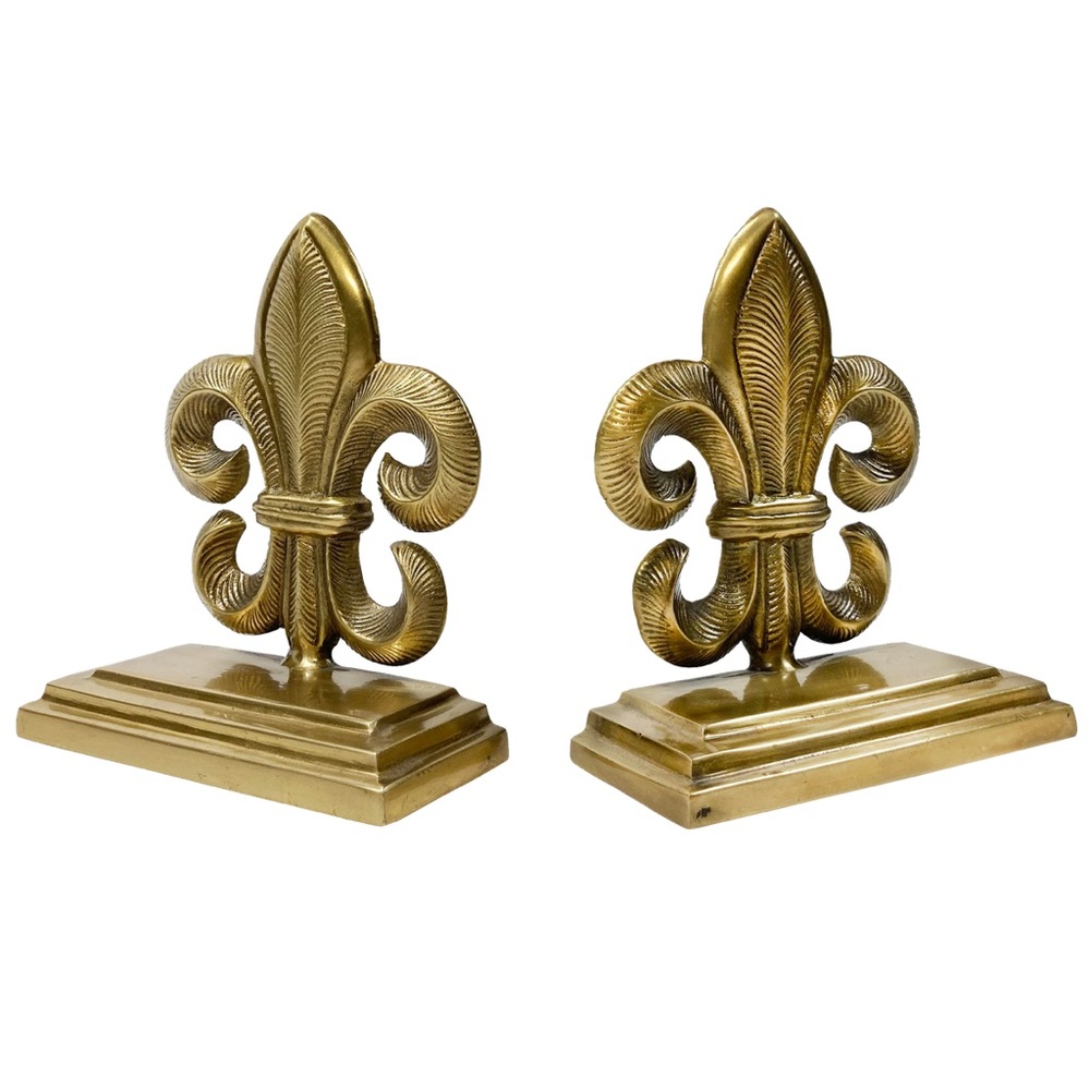 Pair of Fleur de Lis Bookends